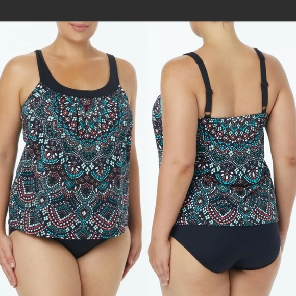 Coco Reef Other - Coco Reef Plus Size Ultra Fit Bra Sized Underwire Tankini SET 2 PIECE 24…